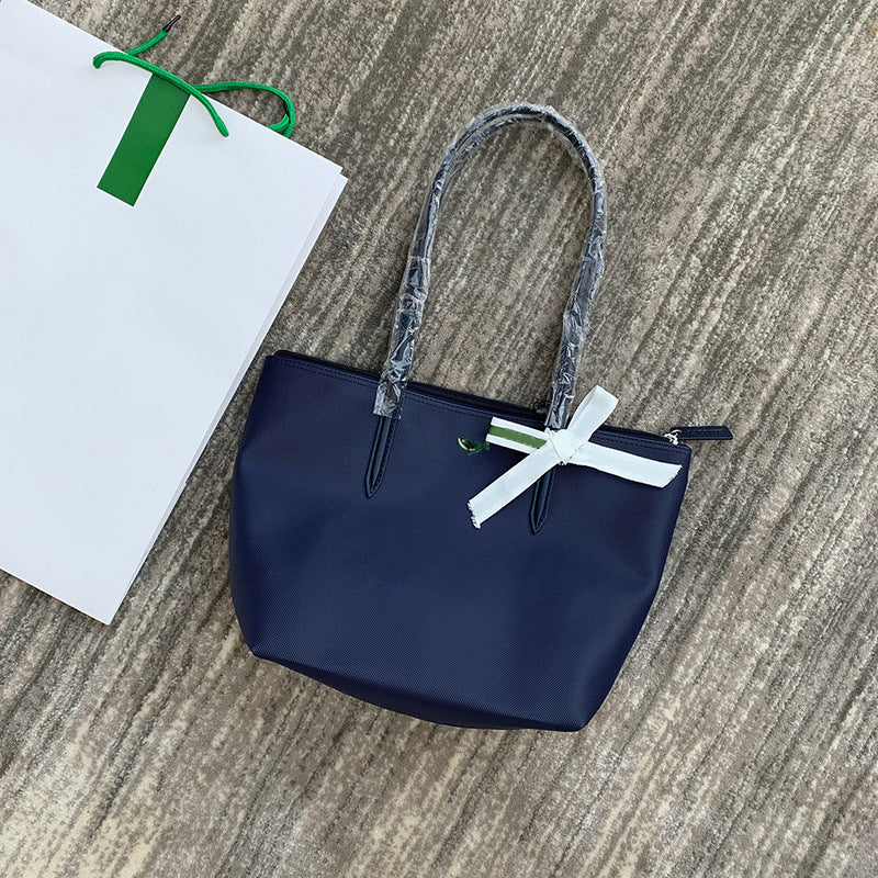 French Fashion Crocodile Shopping Portable Dumpling Shoulder Bags